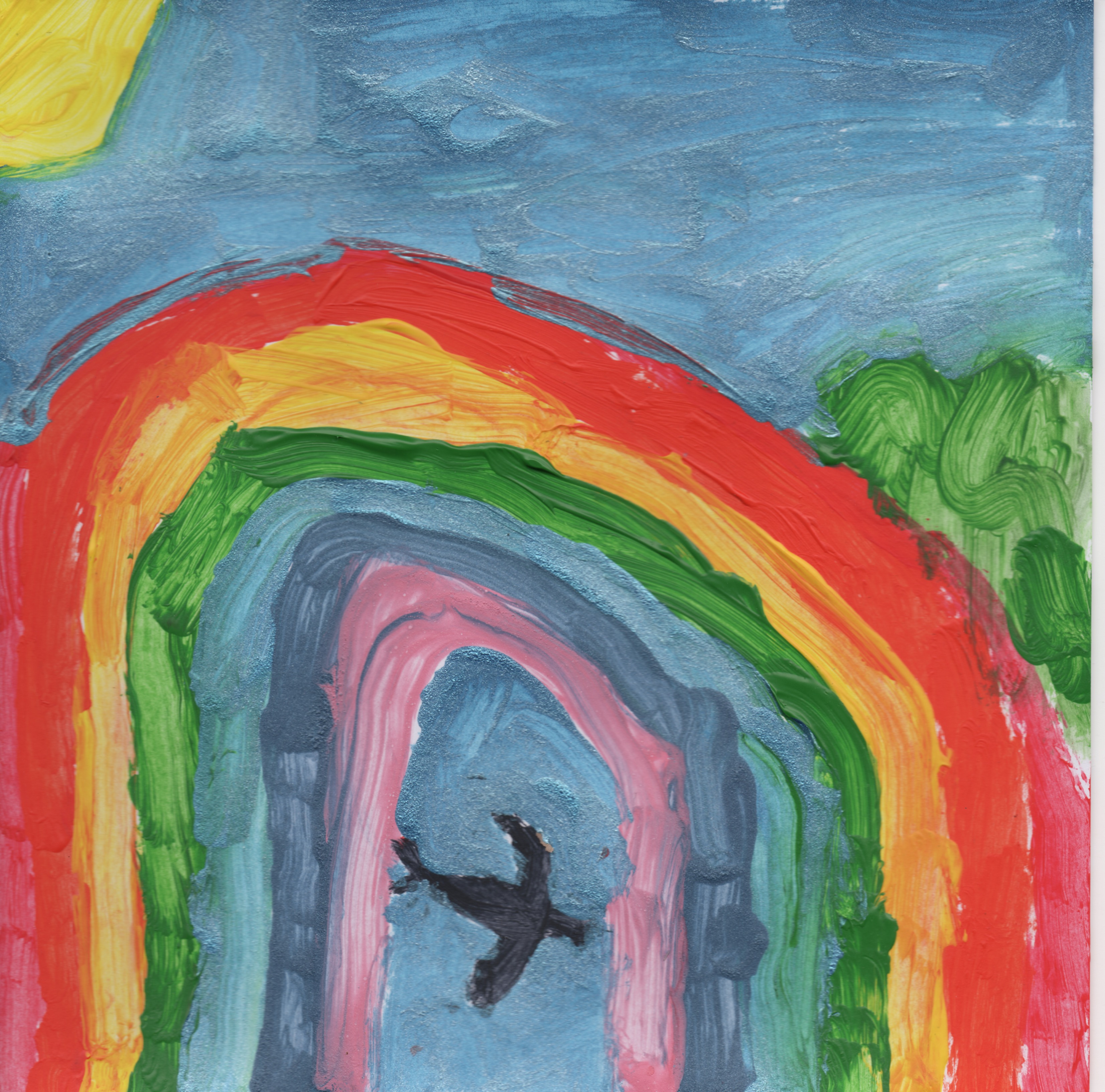 Words On The Wing painting by Sasha Innes, age 6 Words On The Wing painting by Sasha Innes, age 6